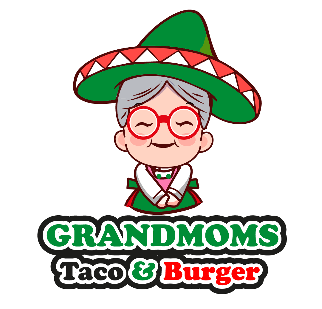 Grandmoms Taco and Burger Logo